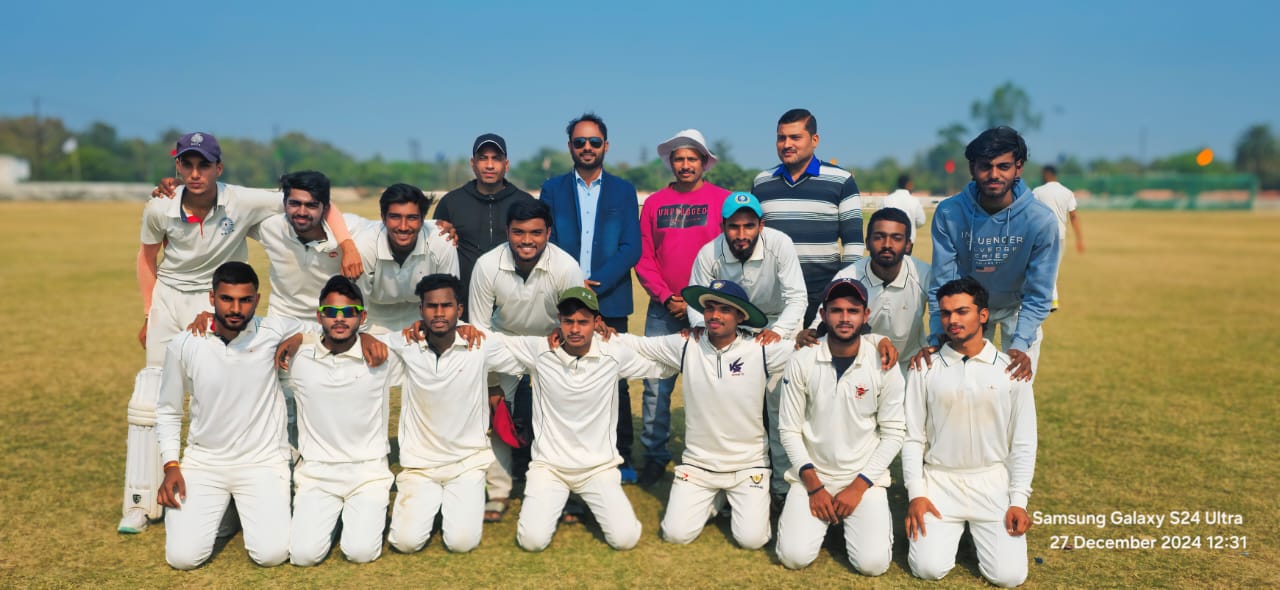 Cricket team group photograph 2024 - Team members and coaching staff in formal team photo