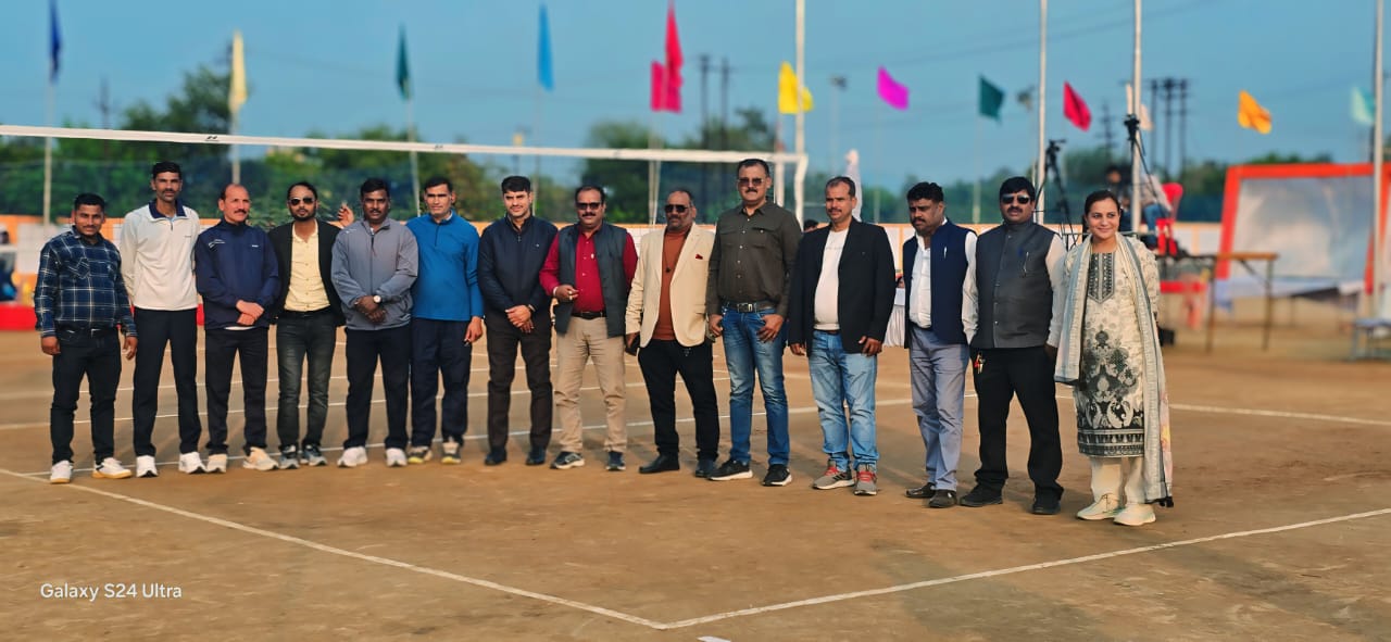 Volleyball tournament officials group photo - Complete lineup of volleyball match officials and coordinators